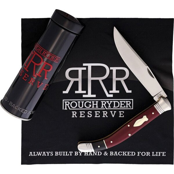 Rough Ryder Reserve Permium Sabacc Folder D2 Micarta Taschenmesser Sammlerdose