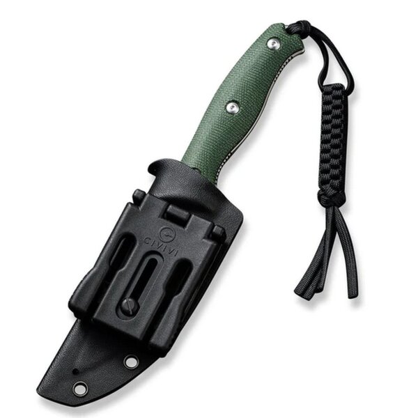 CIVIVI Stormridge Fahrtenmesser Nitro-V Stahl Green Canvas Micarta