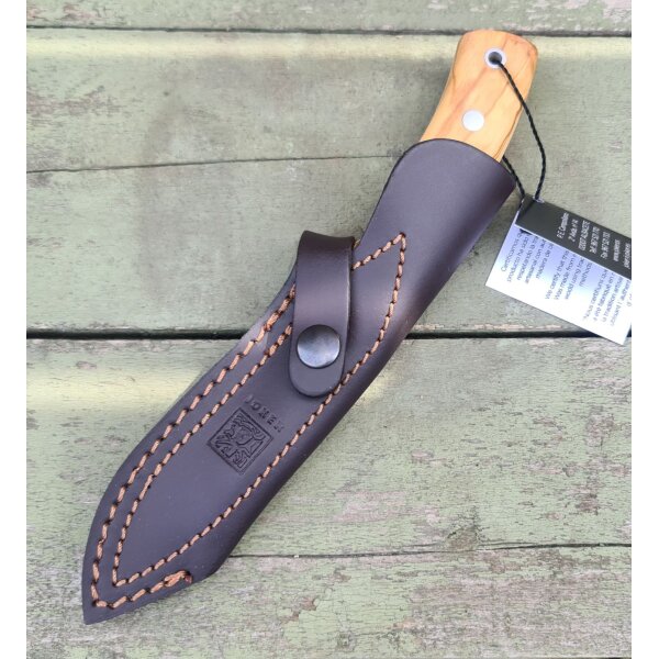 Joker Corzo Blade Olivenholz CO25 inkl. Lederscheide 1.4116 Stahl