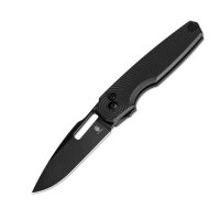 Kizer Dogfish Aluminum All Black Button Lock 154CM Stahl...