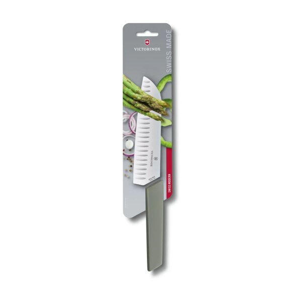 Victorinox Swiss Modern Santokumesser Kochen Küche Kochmesser olive