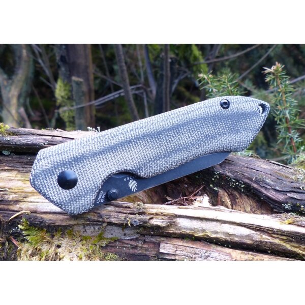 Kizer Guru Liner Lock Black Micarta Handle V3504C1