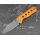 QSP Canary Folder Liner Lock Pocket Knife 14C28N Blade Orange G10 Handle