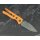 QSP Canary Folder Liner Lock Pocket Knife 14C28N Blade Orange G10 Handle