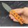 QSP Canary Folder Liner Lock Pocket Knife 14C28N Blade Orange G10 Handle