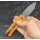 QSP Canary Folder Liner Lock Pocket Knife 14C28N Blade Orange G10 Handle