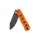 QSP Canary Folder Liner Lock Pocket Knife 14C28N Blade Orange G10 Handle