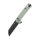 QSP Penguin Button Lock Pocket Knife 14C28N Blade Black Jade G10 Handle