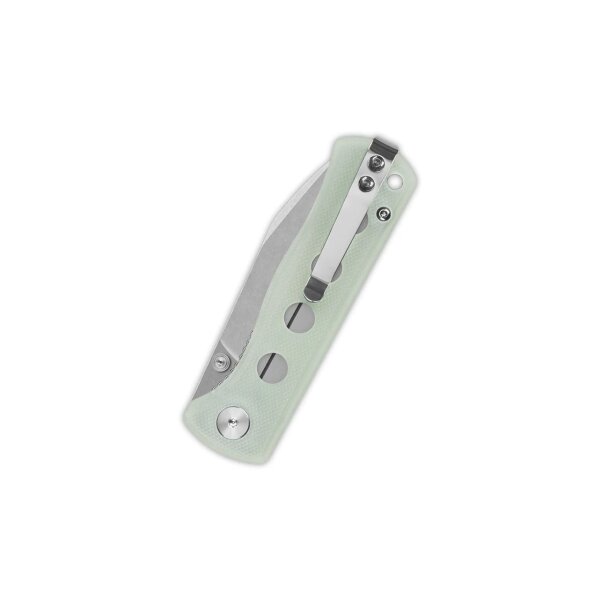 QSP Canary Folder 14C28N Stahl Linerlock G10 Jade Stonewashed