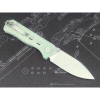 QSP Canary Folder 14C28N Stahl Linerlock G10 Jade...