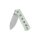 QSP Canary Folder 14C28N Stahl Linerlock G10 Jade Stonewashed