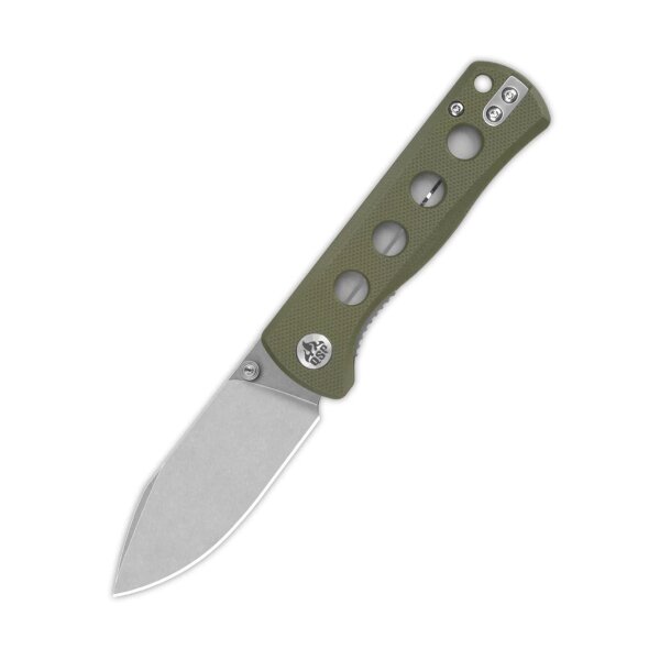QSP Canary Folder 14C28N Stahl Linerlock G10 Olive Green Stonewashed
