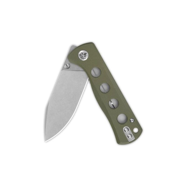 QSP Canary Folder 14C28N Stahl Linerlock G10 Olive Green Stonewashed