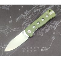 QSP Canary Folder 14C28N Stahl Linerlock G10 Olive Green...
