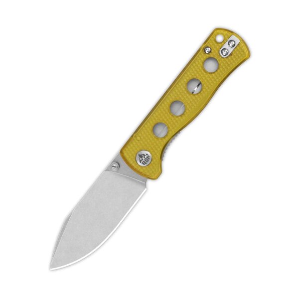 QSP Canary Folder 14C28N Stahl Linerlock Ultem Stonewash