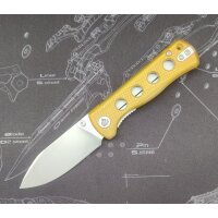 QSP Canary Folder 14C28N Stahl Linerlock Ultem Stonewash
