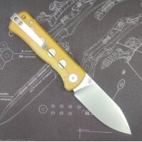 QSP Canary Folder 14C28N Stahl Linerlock Ultem Stonewash