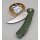 QSP Knife Walrus Folder D2 Stahl Green Micarta Stonewash