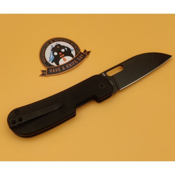 QSP Knife Variant PE Linerlock 14C28N Black G10