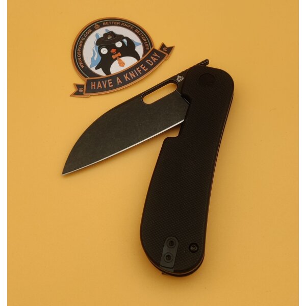 QSP Knife Variant PE Linerlock 14C28N Black G10