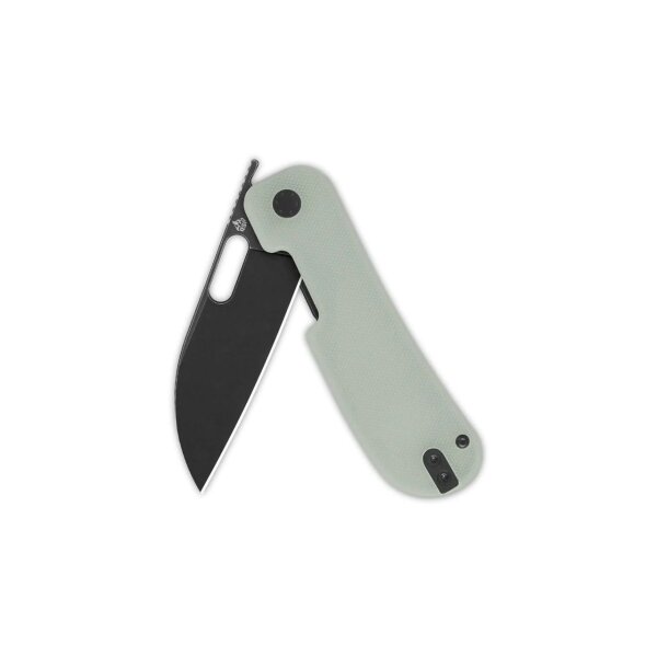 QSP Knife Variant PE Linerlock 14C28N Jade G10