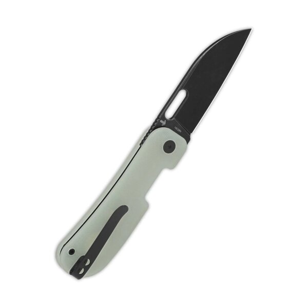 QSP Knife Variant PE Linerlock 14C28N Jade G10