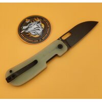 QSP Knife Variant PE Linerlock 14C28N Jade G10