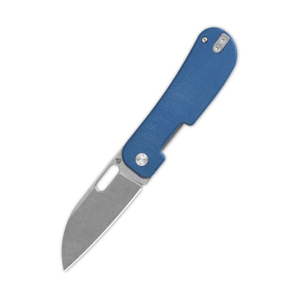 QSP Knife Variant PE Linerlock 14C28N Blue Micarta