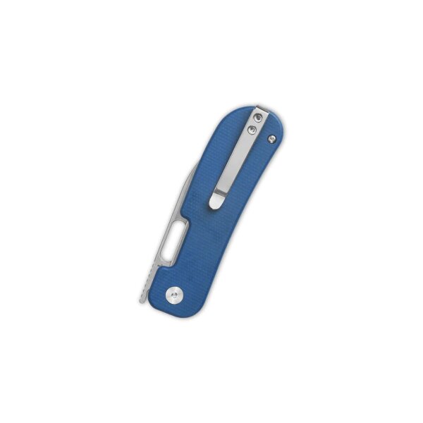 QSP Knife Variant PE Linerlock 14C28N Blue Micarta