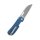 QSP Knife Variant PE Linerlock 14C28N Blue Micarta