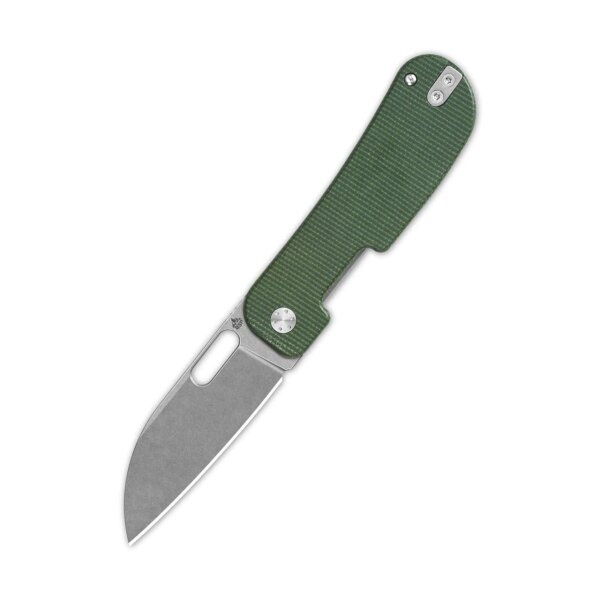 QSP Knife Variant PE Linerlock 14C28N Green Micarta