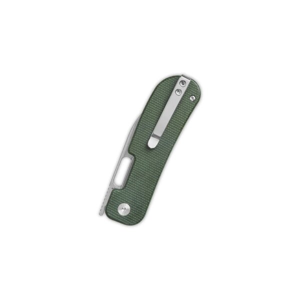 QSP Knife Variant PE Linerlock 14C28N Green Micarta
