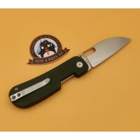 QSP Knife Variant PE Linerlock 14C28N Green Micarta