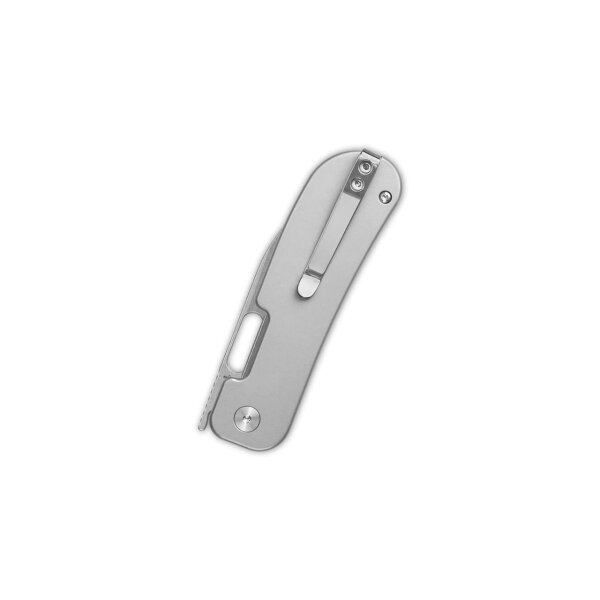 QSP Knife Variant PE Linerlock 14C28N Titan Silver Stonewash