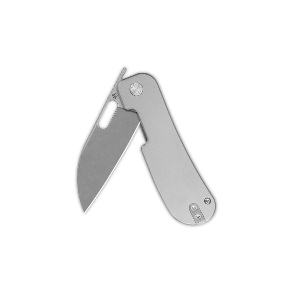 QSP Knife Variant PE Linerlock 14C28N Titan Silver Stonewash