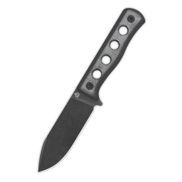 QSP Canary Fixed Blade Knife QS155-B2 Cr8Mo2VSi(DC53) Blade Black Micarta Handle