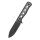 QSP Canary Fixed Blade Knife QS155-B2 Cr8Mo2VSi(DC53) Blade Black Micarta Handle