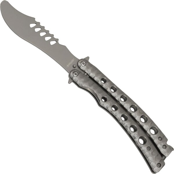 Haller Butterfly Trainer Rough Grey Balisong STUMPF