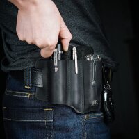 Viperade PJ29 Schwarz Lederholster für EDC Gear...