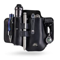 Viperade PJ35 Schwarz Lederholster für EDC Gear...
