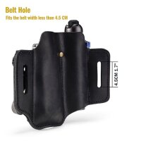 Viperade PJ35 Schwarz Lederholster für EDC Gear...