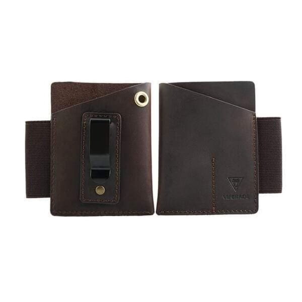 Viperade PJ12 Schwarz Lederholster für EDC Gear Taschenmesser u. Pen