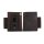 Viperade PJ12 Schwarz Lederholster für EDC Gear Taschenmesser u. Pen