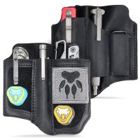 Viperade PL8 Schwarz Lederholster für EDC Gear mit...