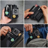 Viperade PL8 Schwarz Lederholster für EDC Gear mit...