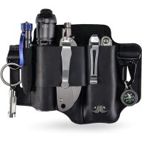 Viperade PJ36 Schwarz Lederholster für EDC Gear...