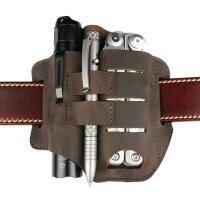 Viperade PJ13 Braun Lederholster für EDC Gear...