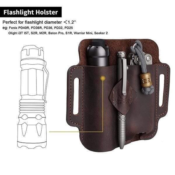 Viperade PJ19 Braun EDC Multi-Tool Lederholster