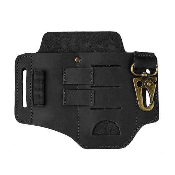 Viperade PJ16 Schwarz Lederholster für EDC Gear Multi Belt Sheath