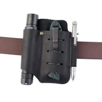 Viperade PJ15 Schwarz Lederholster für EDC Gear...